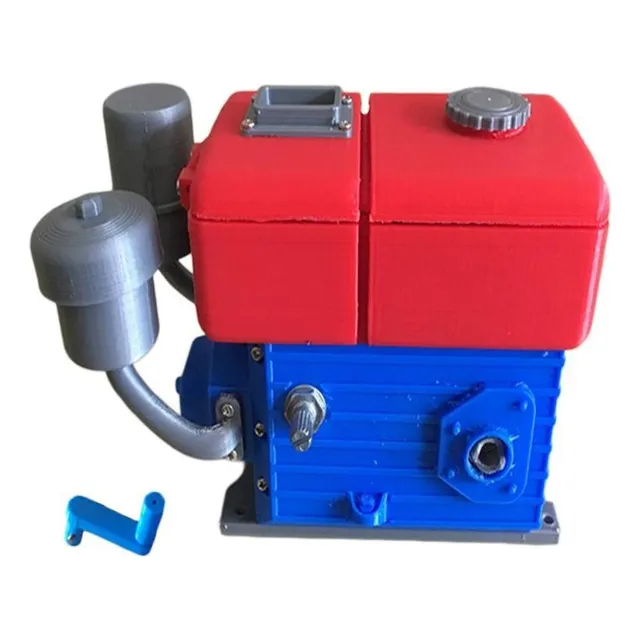 Modelo De Motor A Mini Monocilíndrico De Combustão