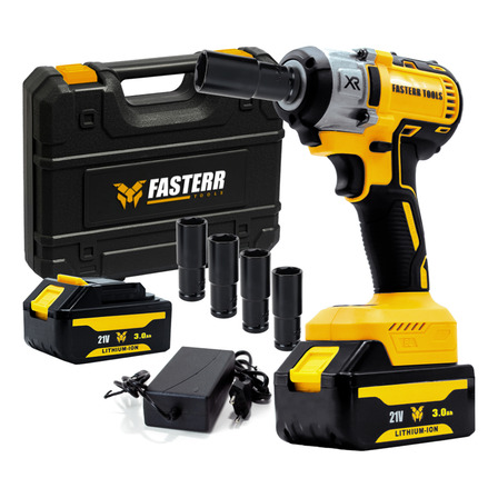 Parafusadeira Chave De Impacto Brushless 21v Fst049 Fasterr Cor Preto/amarelo Frequência 50hz/60hz Parafusadeira Chave De Impacto Brushless 21v Fst049 Fasterr Cor Preto/amarelo Frequência 50hz/60hz