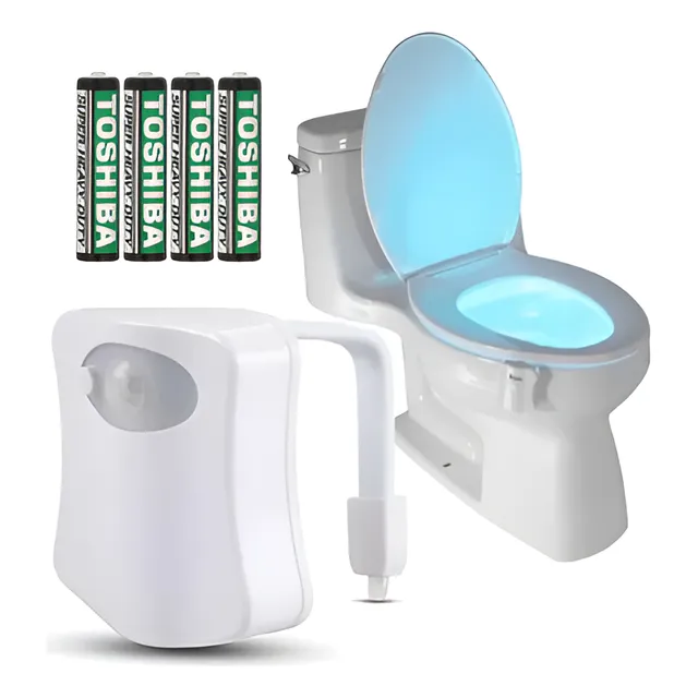 Luz Led Sensor Movimiento Multi Color Inodoro Water Baño