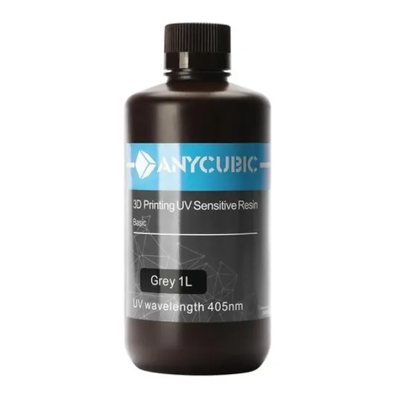 Resina Para Impresión 3d Anycubic 1000ml Color Gris