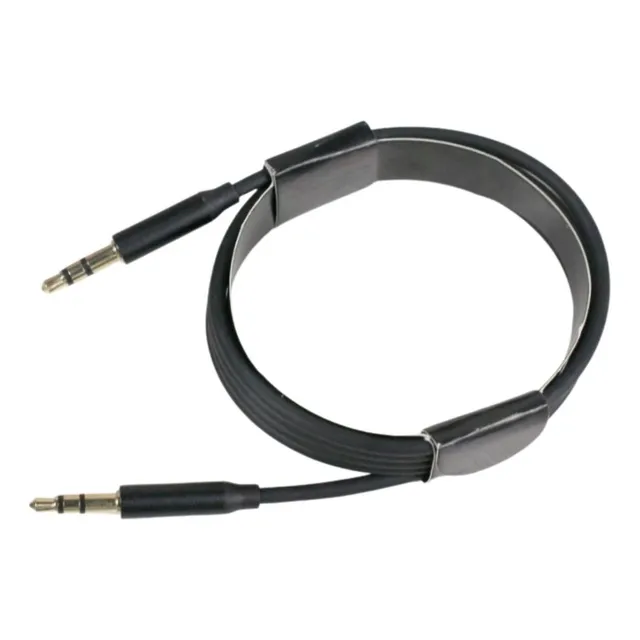 Cable De Audio Auxiliar Jack 3.5mm Trenzado 1 Metro Negro