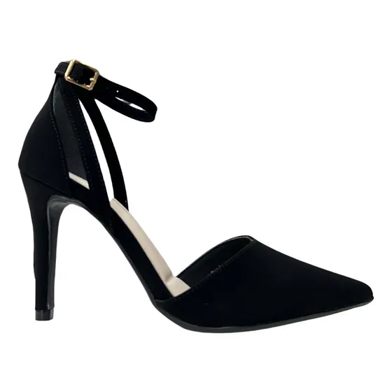 Sapato Scarpin Bebecê Canoinha Bico Fino Confortavel Leve
