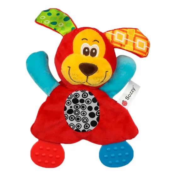 Mordedor Rasca Encia Para Bebe Suave Sensorial Perrito