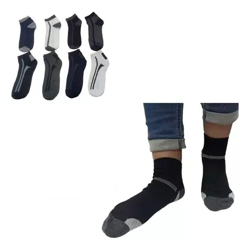 15 Pares De Medias Tobillera De Caballero 
