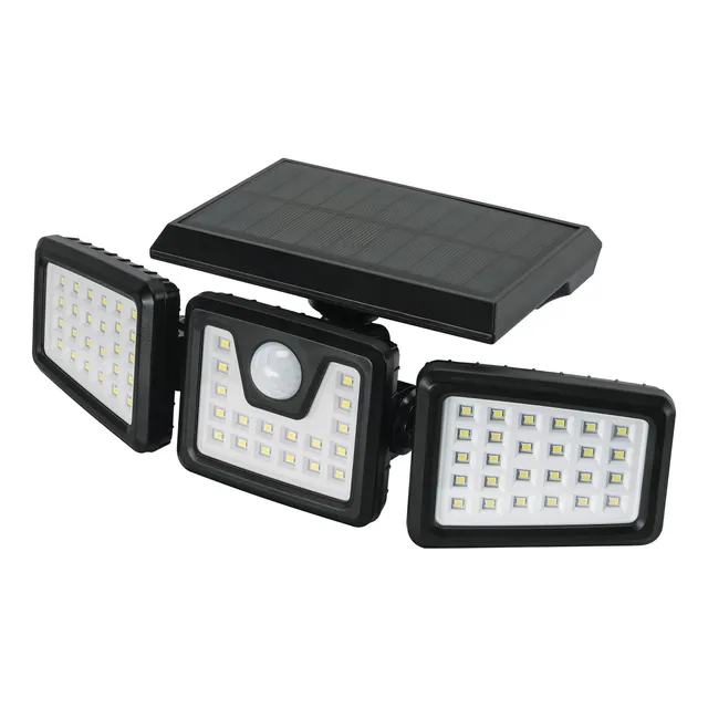 Luminario Solar LED 7 W con sensor de movimiento, luz blanca fría 6500K Volteck ARB-801L