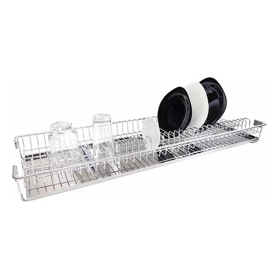 Escorredor de pratos de embutir fixo 57cm cromado Jomer 8730