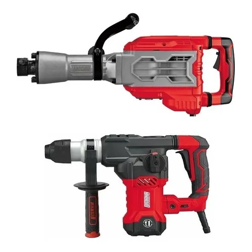 Martillo Demoledor 60 J + Rotomartillo 1500w Omaha Obras Pro