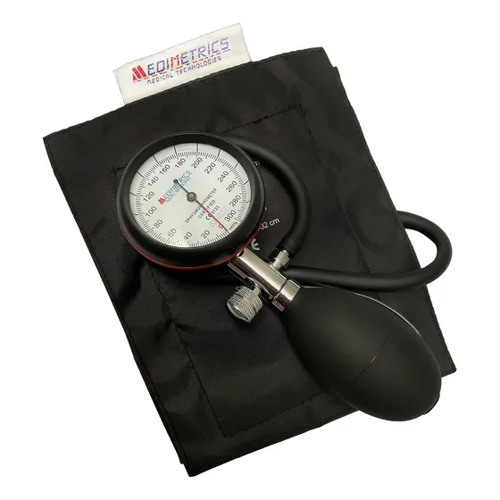 Baumanómetro Aneroide Integral Brazo Tipo Palma Tensiómetro Color Negro