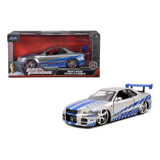 Auto Coleccion Nissan Skyline Gt R34 Rápidos Y Furiosos 1/24