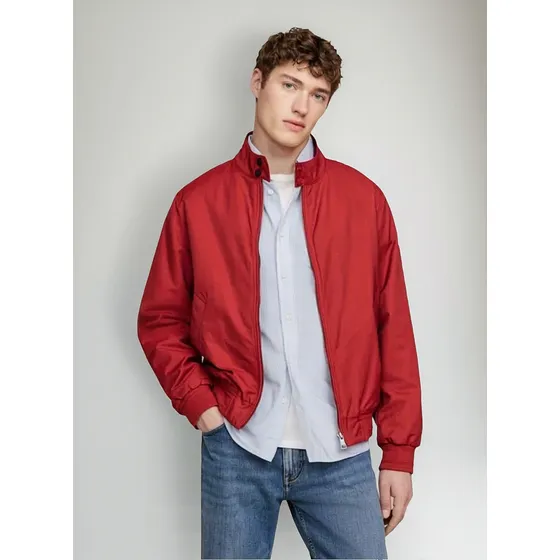 Chaqueta Harrington Original Tommy Hilfiger Roja Talla Xs