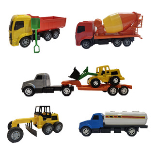 Kit Caminhões E Trator De Construção E Obra Cores Sortidas Kit Caminhões E Trator De Construção E Obra Cores Sortidas