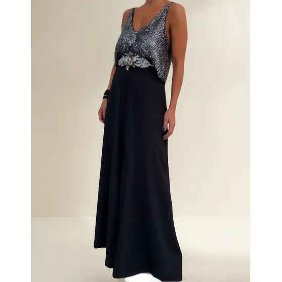 Pantalón Palazzo Palazo Mujer De Vestir Formal Fiesta