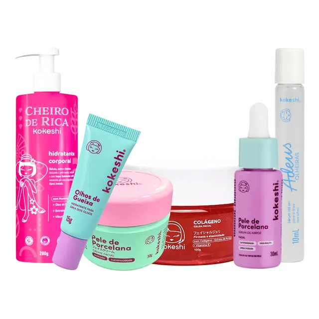 Kit Skincare Rejuvenescimento Completo Kokeshi