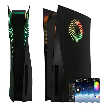 Carcasa Cubierta + Luces Led Rgb + Filtros Para Consola Ps5