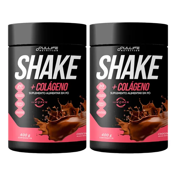 Kit 2 Shake Substituto De Refeição Zero Açúcar Com Colágeno 