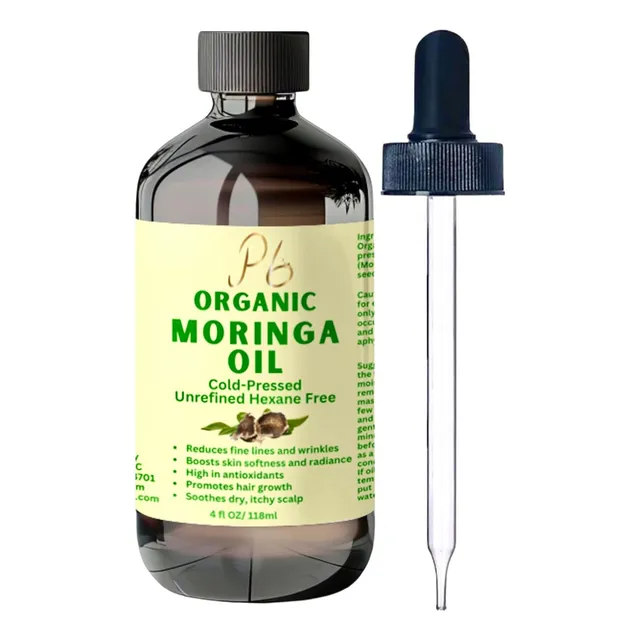 Aceite De Moringa Orgánico Prensado En Frío, Nutritivo Y Ant