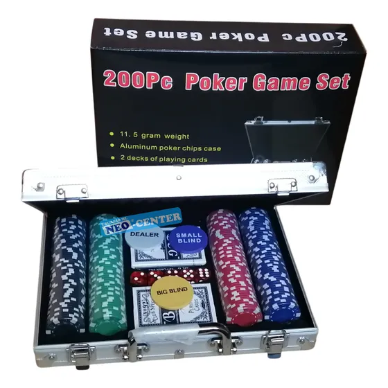 Poker Maletin Set Con 200 Fichas