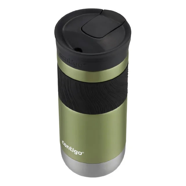 Termo Acero Inox Sistema Snapseal Byron 473 Ml Contigo Color Verde Metálico