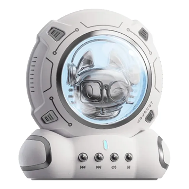 Bocina Bluetooth 5.1 Portatil Gato Manoslibres 5w Cindisami Blanco