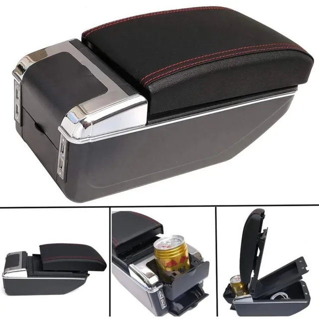 Portavaso Apoya Brazos Auto Universal Base Extensible 7 Usb