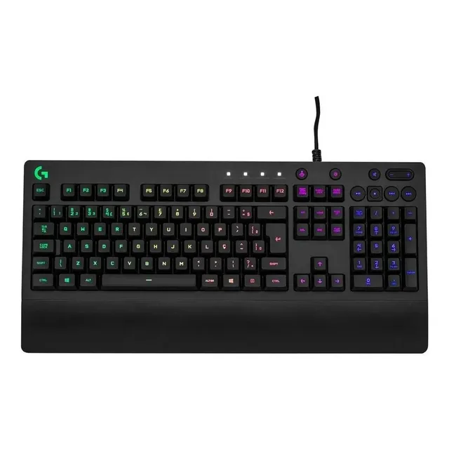 Teclado Gamer Logitech G213 Com Layout Abnt2 Preto Português Brasil