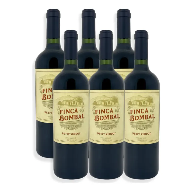 Finca Bombal Vino Tinto Petit Verdot 750ml Mendoza Caja X6u