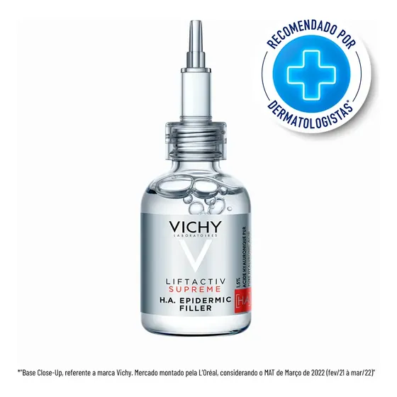 Sérum Preenchedor antirrugas Rosto e Olhos, H.A. Epidermic Filler Vichy, 30ml