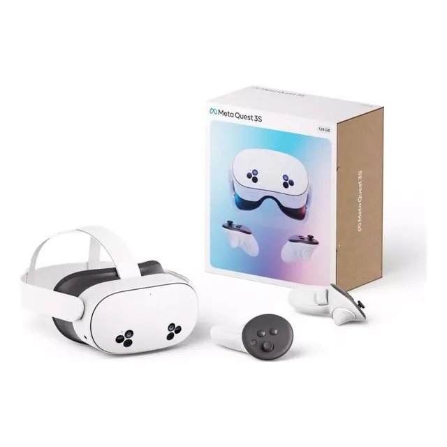 Lentes Realidad Virtual Oculus Meta Quest 3s 128gb Color Blanco Y Batman: Arkham Shadow