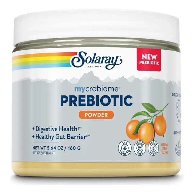 Prebiótico Del Microbioma En Polvo Solaray 160 G