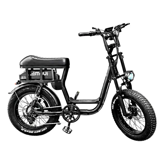 Movi Club 20 Bicicleta elétrica 750w bateria lítio dupla suspensão preto
