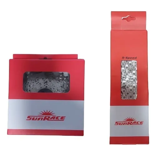 Cassete Catraca Sunrace M96 9v 11/34d Mtb + Corrente 9v Sr
