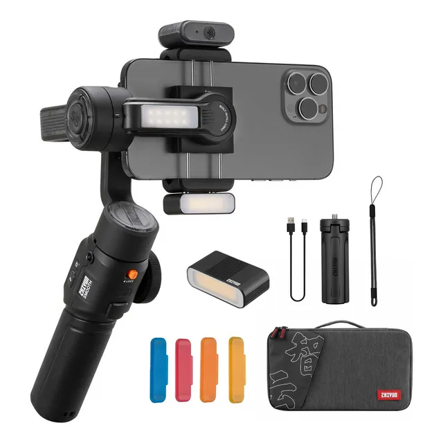 Estabilizador Celular Gimbal Zhiyun Smooth 5s Ai Pro Tripode Color Negro