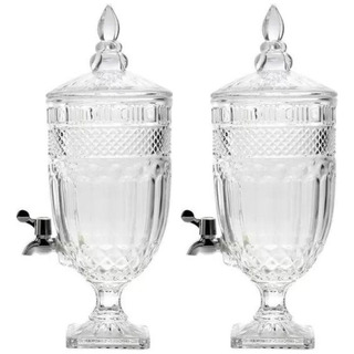 2 Suqueira De Vidro Cristal Para Suco Brandon 4 Litros Wolff 2 Suqueira De Vidro Cristal Para Suco Brandon 4 Litros Wolff