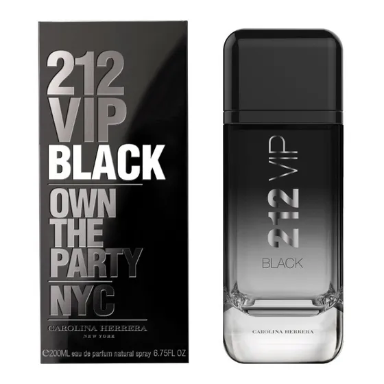212 Vip Black Edp 200ml Masculino | Ganhe Amostra De Brinde