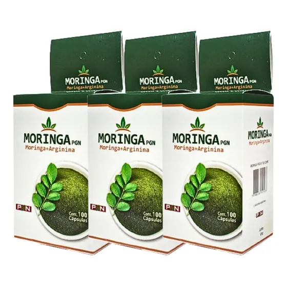 Moringa X 100 Capsulas Pgn X 3 Cajas