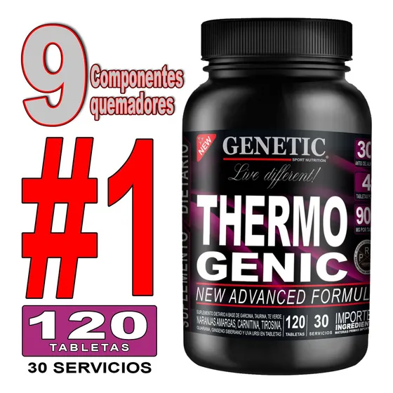 Control De Peso Quemador Grasa Abdominal Thermogenic Genetic Sabor Neutro