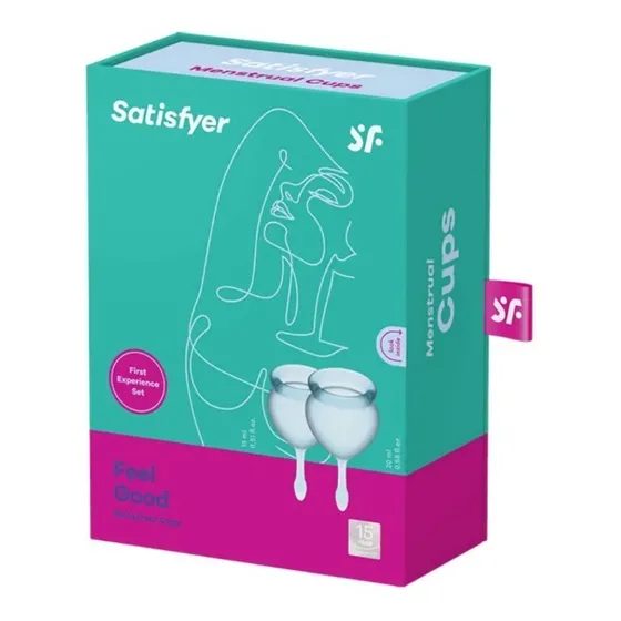 Kit 2 Copas Menstruales Satisfyer Feel Good Grado Quirurgico