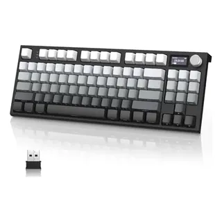 Teclado Mecânico Gamer Sem Fio Attack Shark K86 Noite Iluminada Pela Lua
