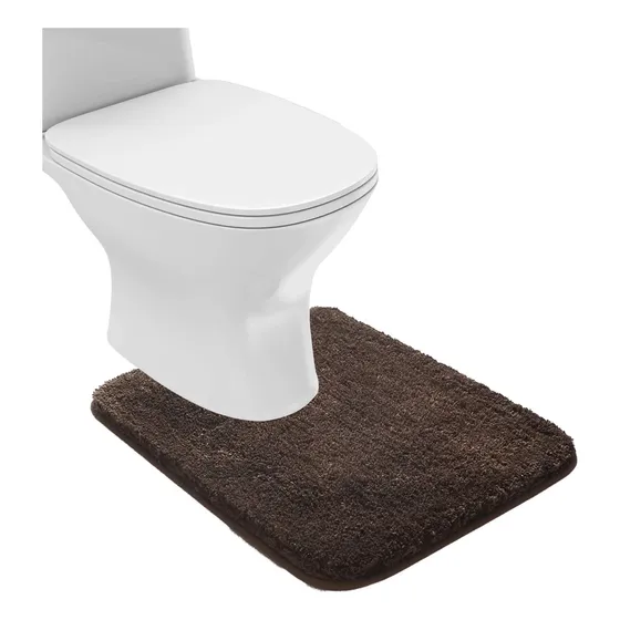 Alfombra Contorno Baño Antideslizante Absorbente Agua Suave