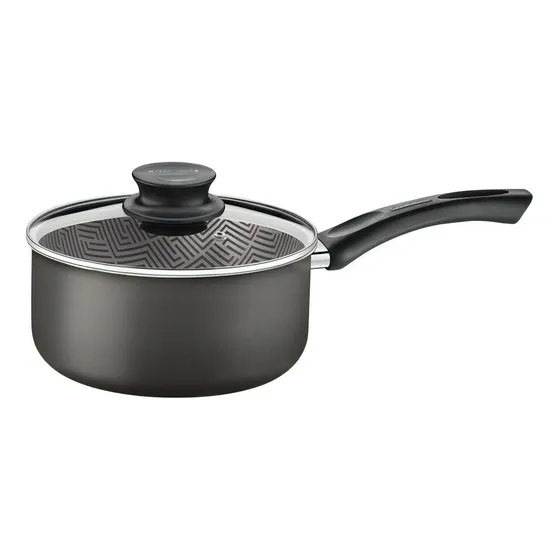 Panela Paris Em Alumínio Antiaderente Starflon Max Chumbo Com Tampa De Vidro 20 cm 2,9 L Tramontina