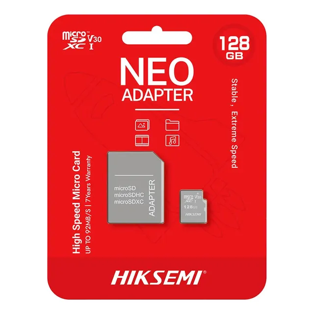 Memoria Microsd 128gb Hiksemi Neo Xc I V30 Micro-sd Clase 10