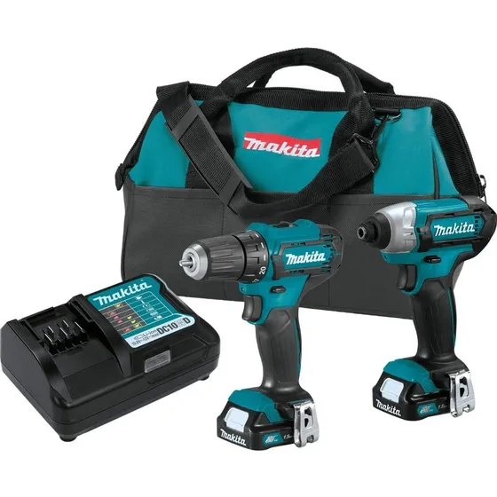 Taladro Y Atornillador Percutor Inalambrico. Makita 12 Volts