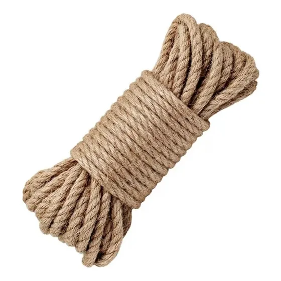 Cuerda Cáñamo Yute 10 Mts 8 Mm Soga Decoración Artesanías Resistente Eshopangie