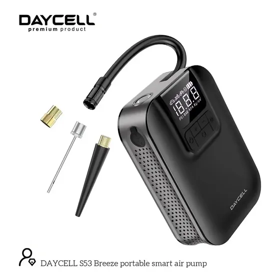 Inflador Portatil Llantas Compresor Digital Moto Carro Pelot Negro Monofásica | Cuotas sin interés