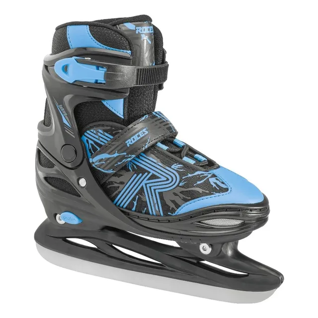 Roz Jokey Ice 3.0 Patin Hielo Para Niño Ajustable Negro Azul
