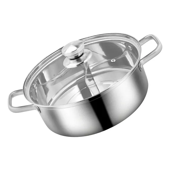 Olla Para Uso Doméstico Con Doble Asa, Olla Caliente De Meta