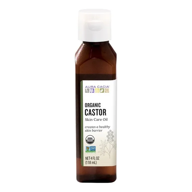 Aceite de ricino castor oil 100% orgánico Aceite de ricino 118 ml Aura Cacia