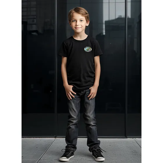 Remera Unisex Snk Corta Algodón Peinado Estampado Palmera