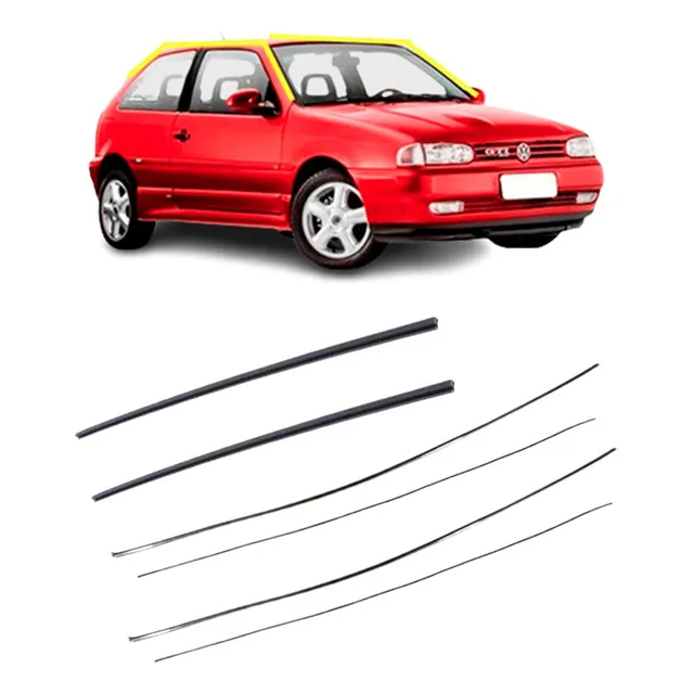 Kit Pingadeira Friso Lateral Parabrisa Gol G2 2 Portas 95/99
