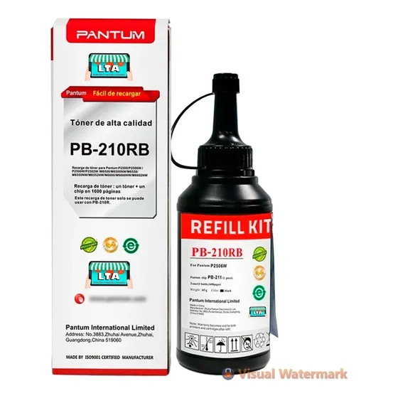 Kit Recarga Toner Original Impresora Pantum P2500w P2502w